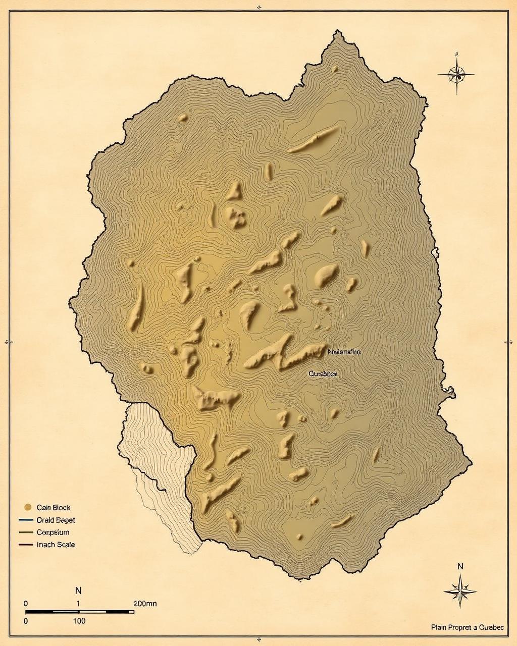 Geological reference map of the Tuition Gold Property claim block
